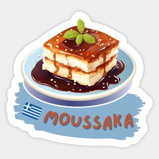 Moussaka | Traditional Greek foods Sticker